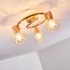 Plafonnier Palmira Cuivre, 3 lumières
