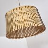 Suspension Timmele Bois clair, Nickel mat, 1 lumière