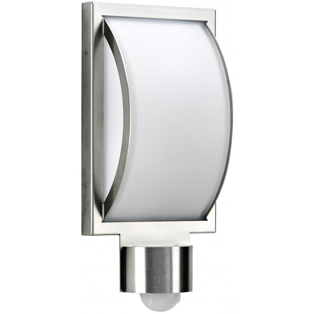 Applique extérieure avec détecteur Albert LED Acier inoxydable, 1 lumière, Détecteur de mouvement main product photo