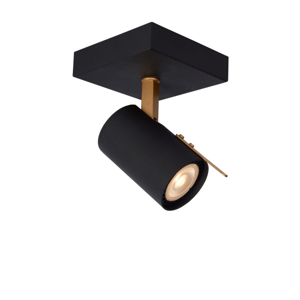 Applique murale Lucide GRONY Noir, 1 lumière main product photo
