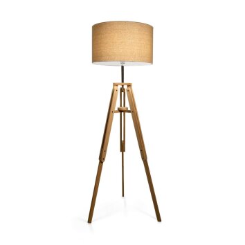 Lampadaire Ideal Lux KLIMT Bois clair, 1 lumière