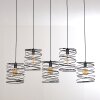 Suspension Hoenkoop Gris, Noir, 5 lumières