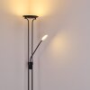 Lampadaire Abiqua LED Noir, 2 lumières