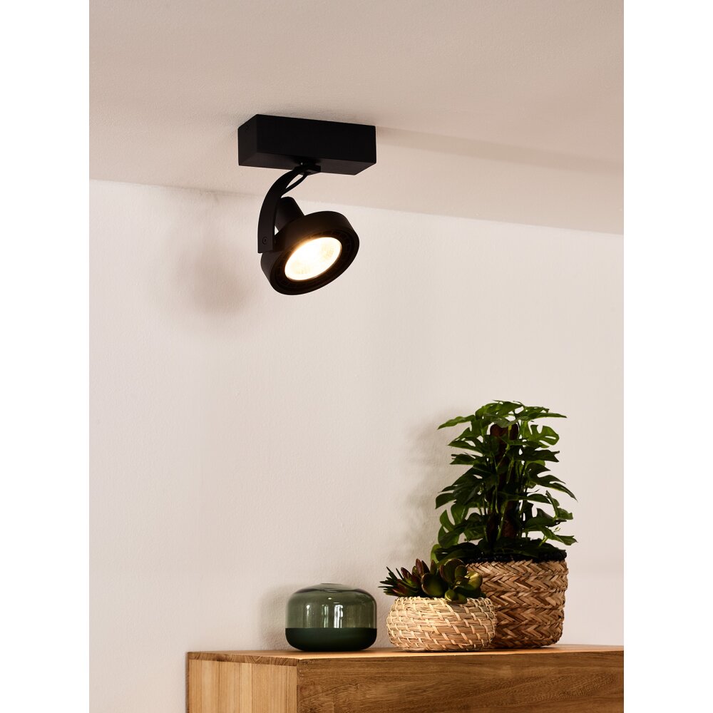 Spot de plafond Lucide DORIAN LED Noir, 1 lumière main product photo