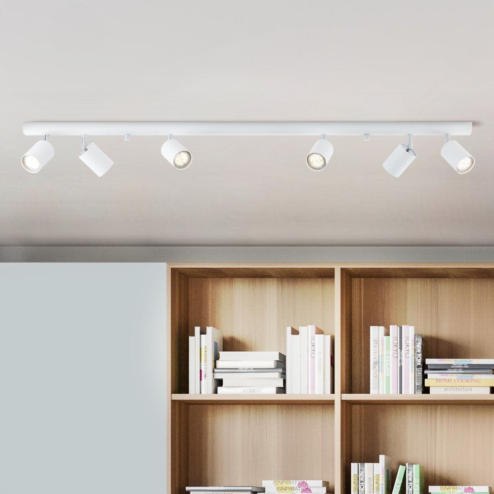 Plafonnier Brilliant Different Blanc, 6 lumières main product photo
