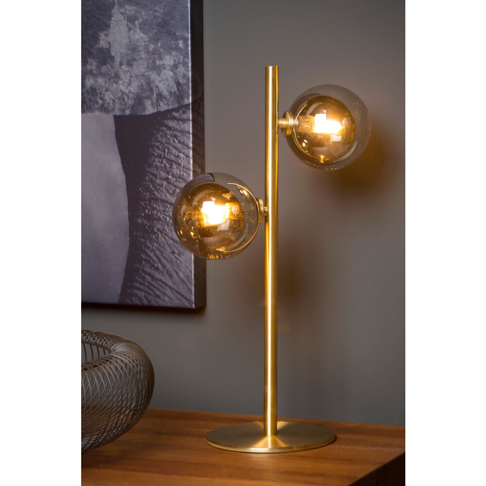 Lampe de table Lucide TYCHO Or, 2 lumières main product photo
