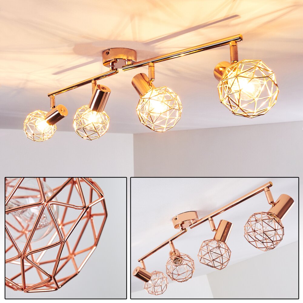 Plafonnier Palmira Cuivre, 4 lumières main product photo