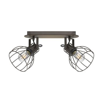 Spot de plafond EGLO SAMBATELLO Brun, Argenté, 2 lumières
