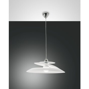 Suspension Fabas Luce Aragon Chrome, 1 lumière