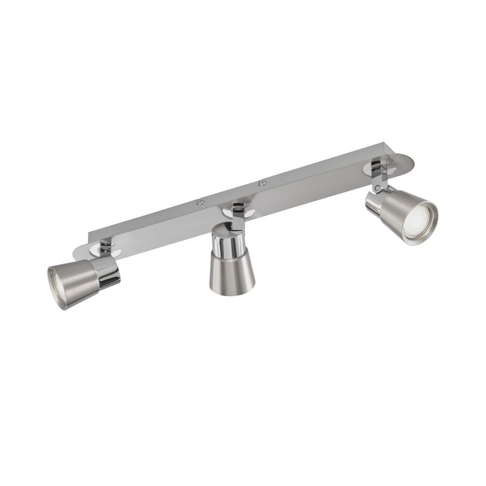 Plafonnier Fischer & Honsel function Ike Argenté, 3 lumières main product photo