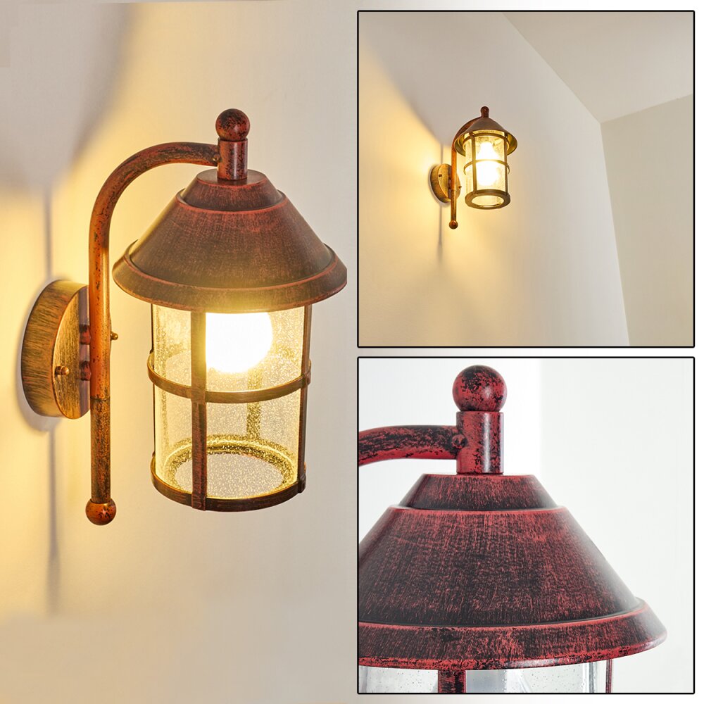 Applique murale d'extérieur Saicourt Rouge, Noir, 1 lumière main product photo