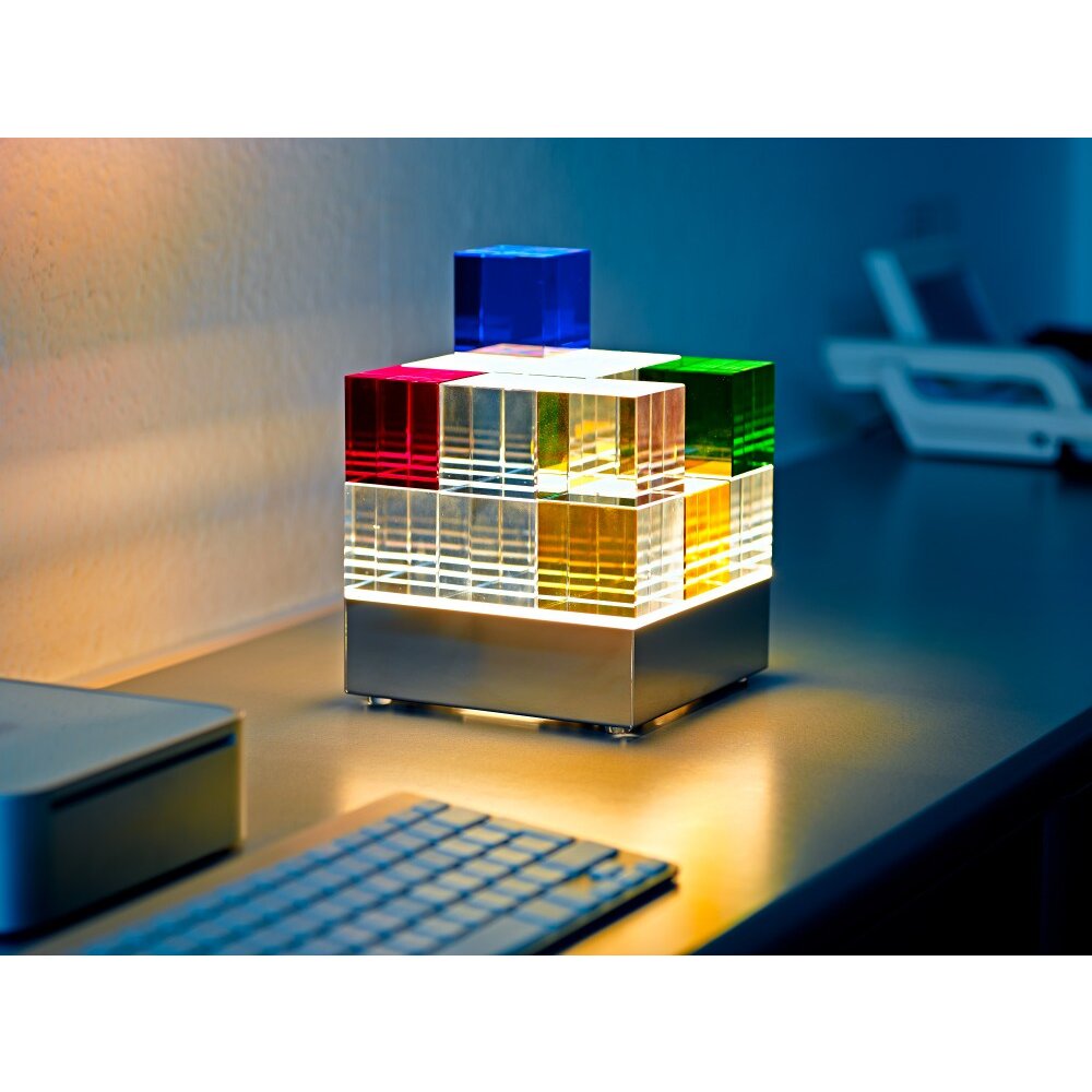 Cubelight Tecnolumen Lampe à poser LED Multicolore, Clair MSCL 1