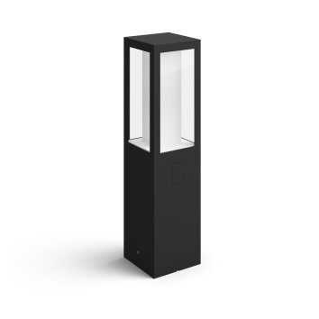 Borne lumineuse Philips Hue Ambiance White & Color Impress LED Noir, 1 lumière, Changeur de couleurs