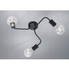 Plafonnier Trio Leuchten DIALLO Noir, 3 lumières