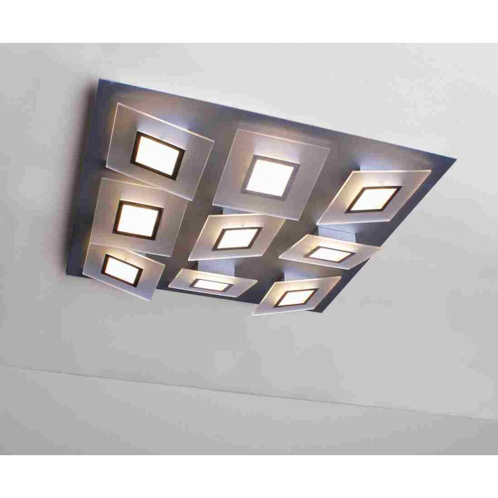 Plafonnier Bopp FRAME LED Aluminium, 9 lumières main product photo