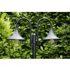 Lampadaire d'extérieur Brilliant Berna Noir, 2 lumières