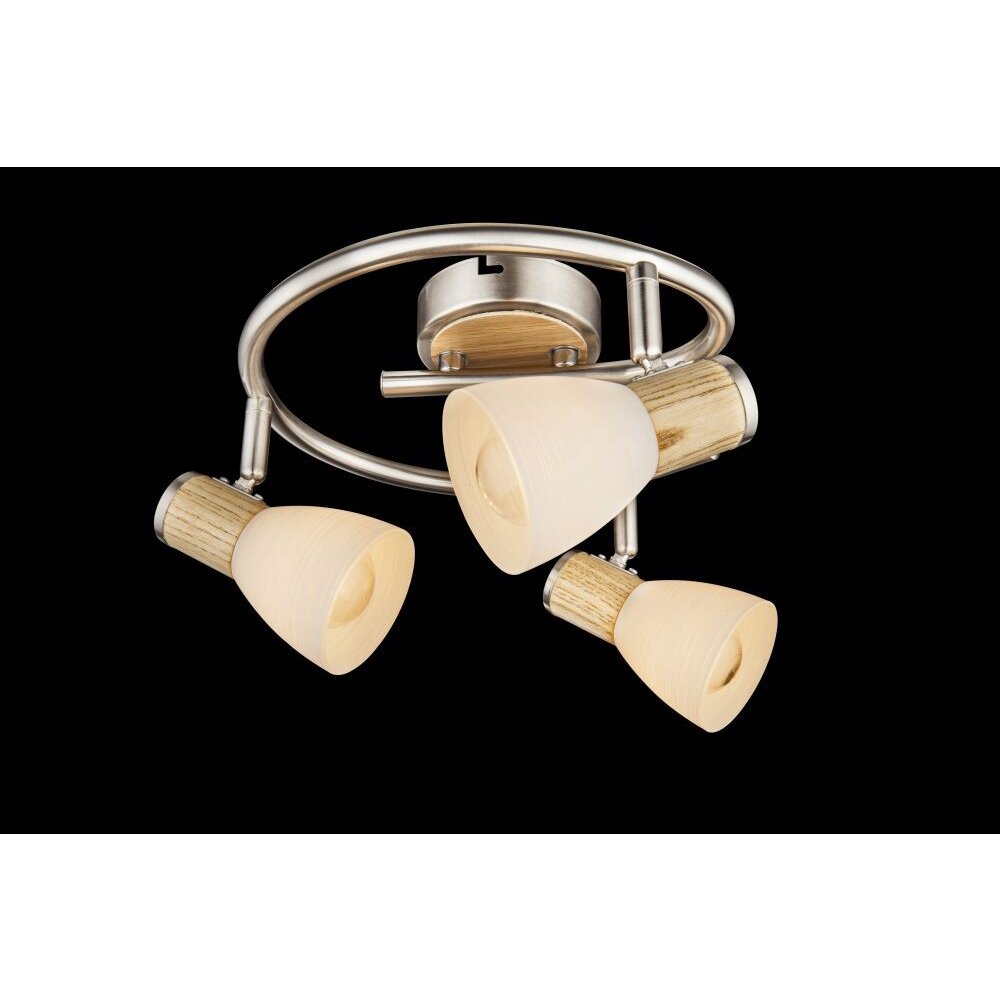Plafonnier Globo Nickel mat, 3 lumières main product photo