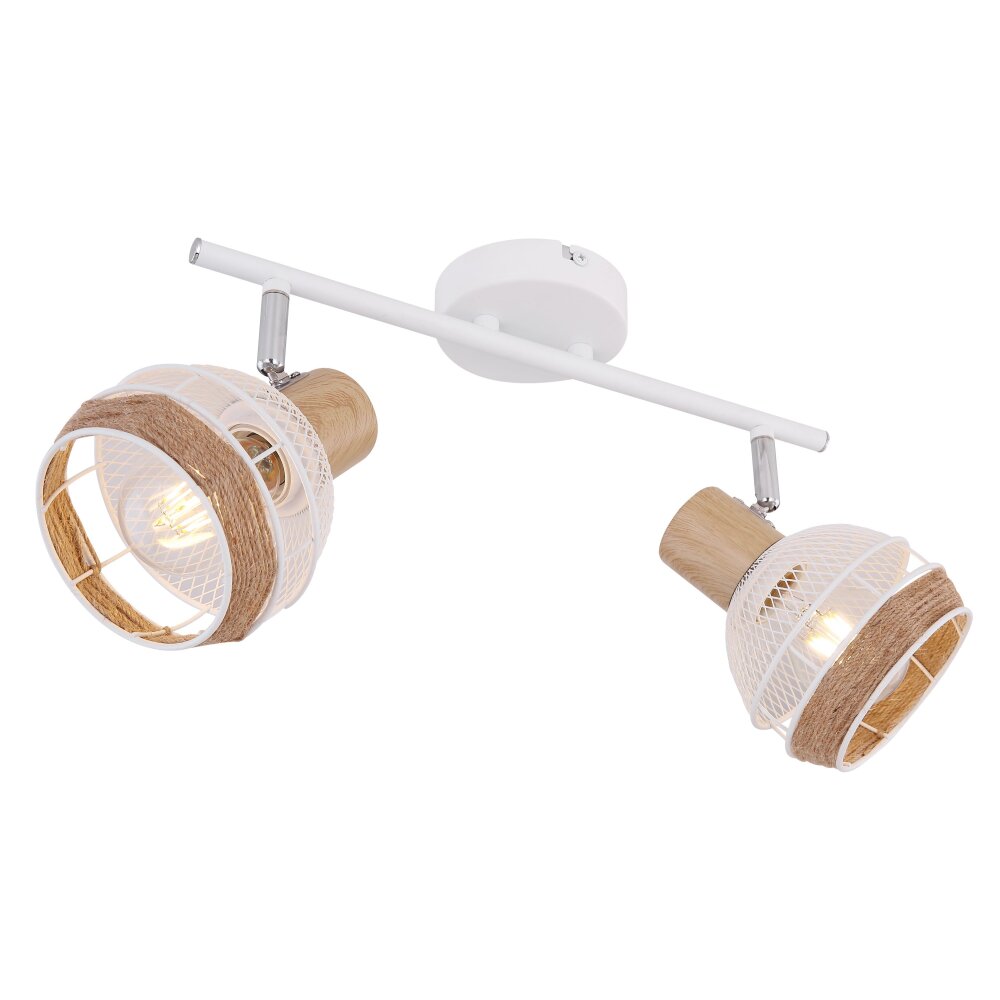Spot Globo WIDY Blanc, 2 lumières main product photo