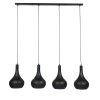 Suspension Wildervanksterdallen Brun, Noir, 4 lumières