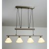 Suspension Trio 3751 Acier inoxydable, Nickel mat, 4 lumières