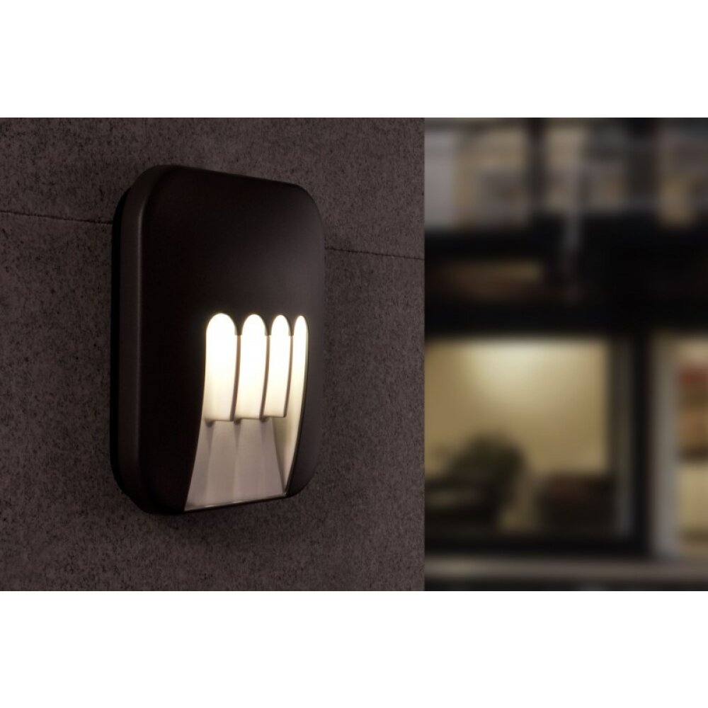 Applique extérieure LUTEC MASK LED Anthracite, 4 lumières main product photo