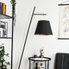 Lampadaire Saillon Noir, 1 lumière