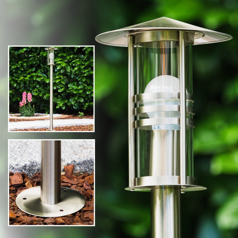 Lampadaire Fukuoka Acier inoxydable, Transparent, 1 lumière main product photo