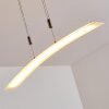 Suspension Delaware LED Argenté, 1 lumière