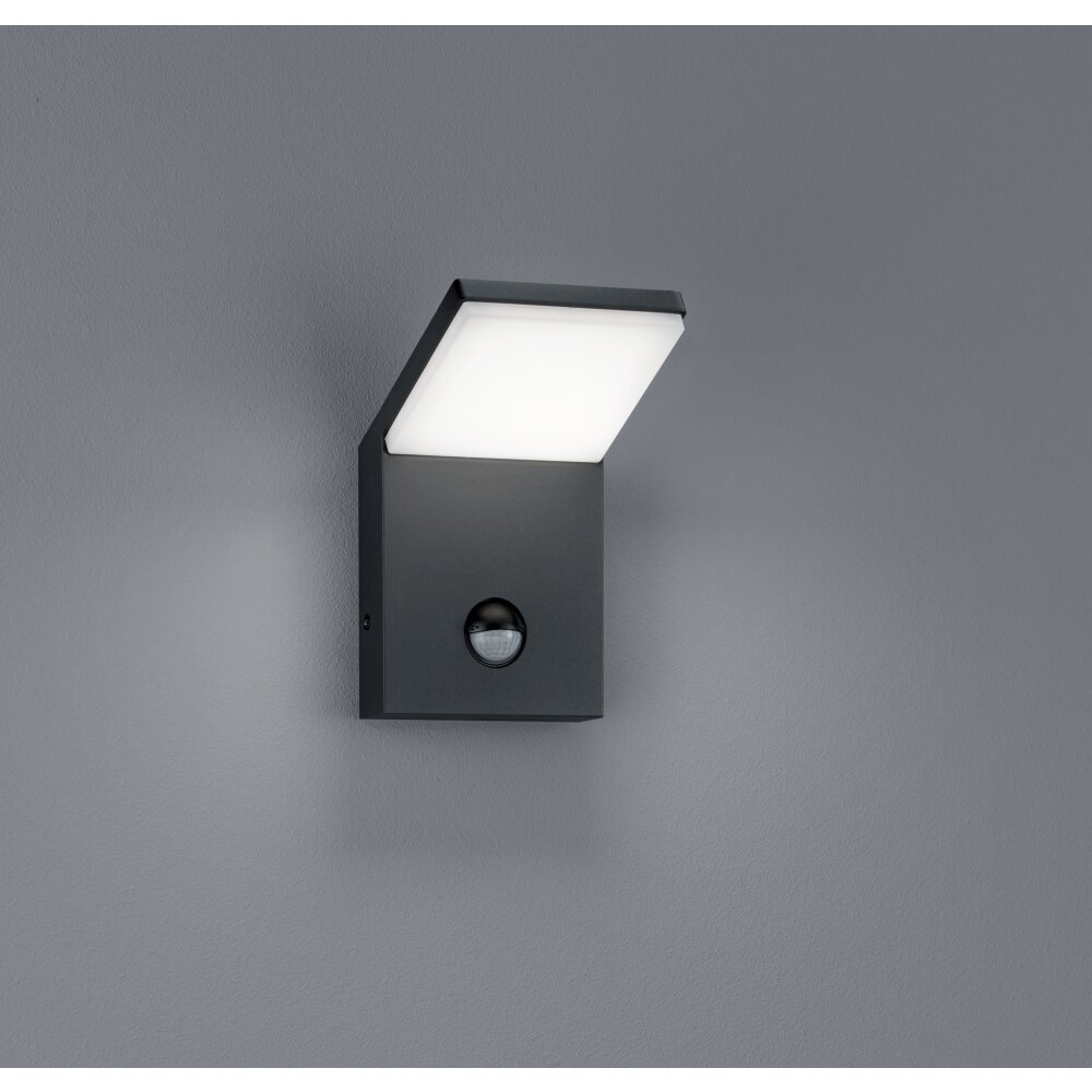 Applique murale d'extérieur Trio PEARL LED Anthracite, 1 lumière, Détecteur de mouvement main product photo