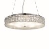 Suspension Ideal Lux ROMA Chrome, Aspect cristal, 12 lumières