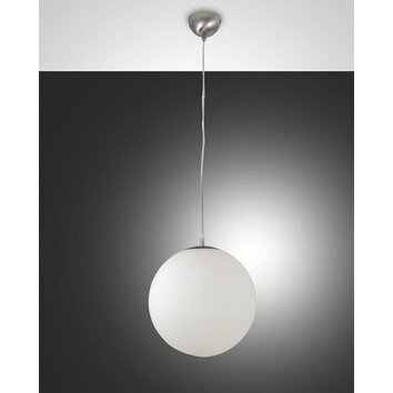 Suspension Fabas Luce BONG Nickel mat, 1 lumière