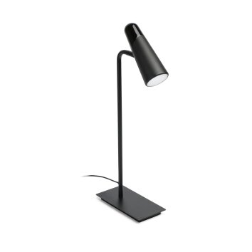 Lampe à poser Faro Barcelona Lao Noir, 1 lumière