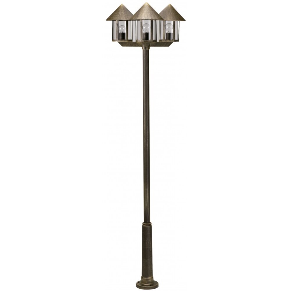 Lampadaire Albert 42 Brun, Laiton, 3 lumières main product photo