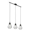 Lampe suspendue Eglo TARBES Noir, 3 lumières