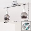 Plafonnier Stranderod Chrome, 2 lumières