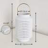 Lampe à poser Nakajima Blanc, 1 lumière Lampe à poser Nakajima Blanc, 1 lumière
