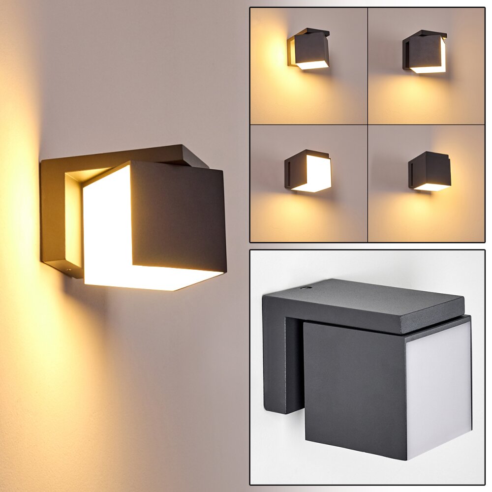 Applique murale d'extérieur Swanek LED Anthracite, 1 lumière main product photo