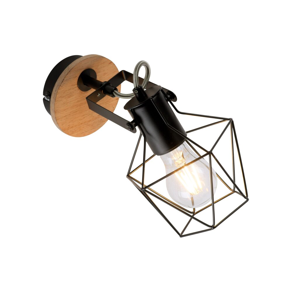 Applique murale Leuchten-Direkt JARO Bois clair, 1 lumière main product photo