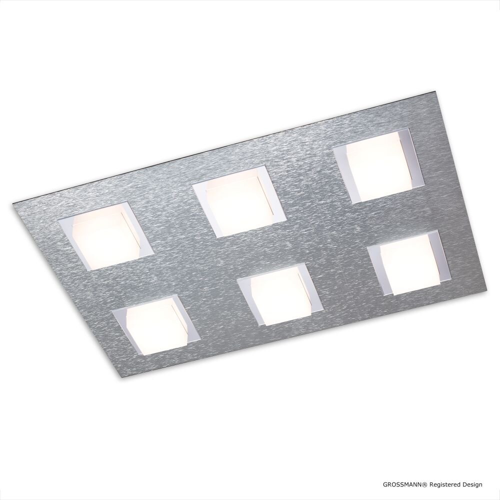 Plafonnier Grossmann BASIC LED Aluminium, 6 lumières main product photo