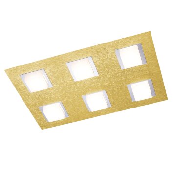 Plafonnier Grossmann BASIC LED Laiton, 6 lumières