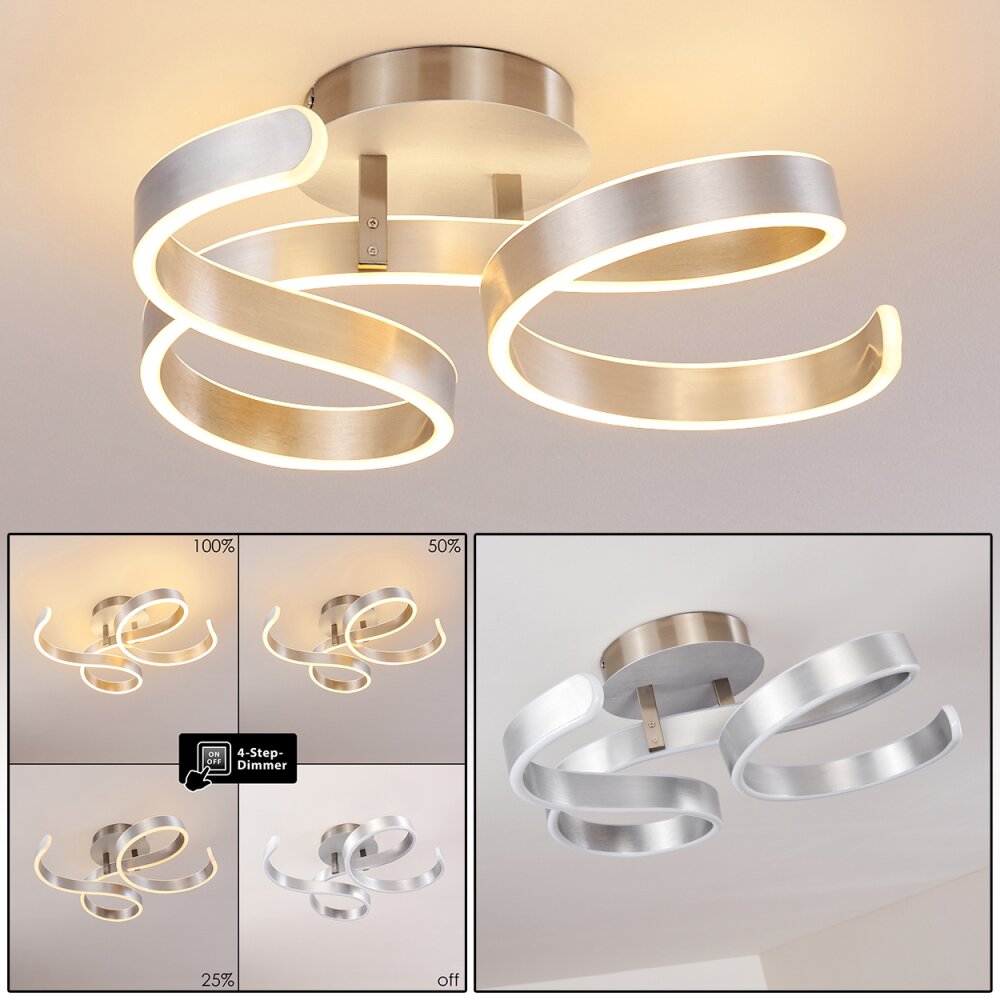 Plafonnier Chippewa LED Nickel mat, 1 lumière main product photo