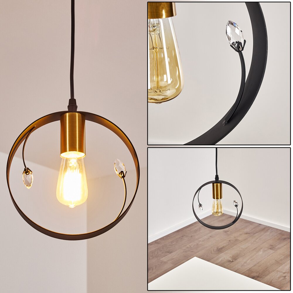 Suspension Leentje Noir doré, 1 lumière main product photo