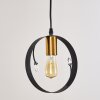Suspension Leentje Noir doré, 1 lumière