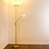 Lampadaire Biot LED Laiton, 2 lumières