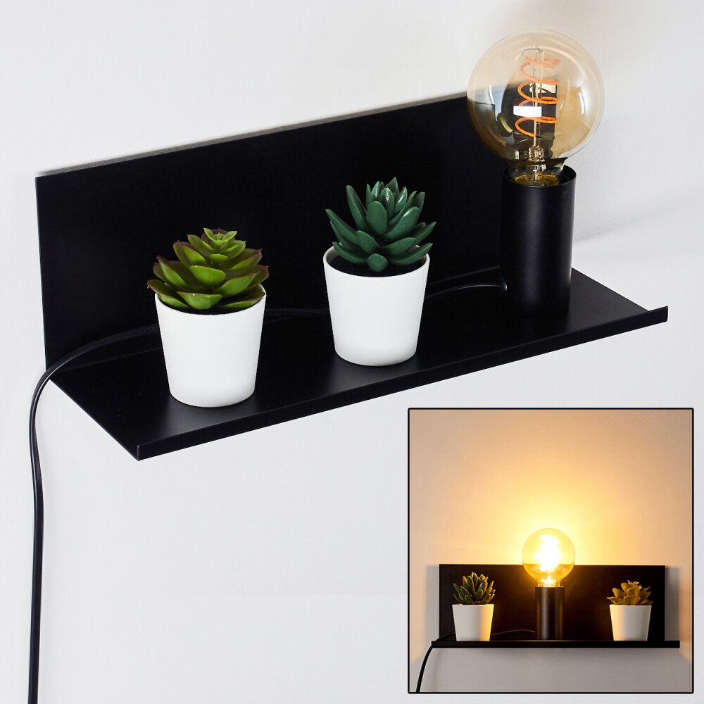 Applique murale Reftele Noir, 1 lumière main product photo