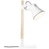 Lampe de table Brilliant Plow Bois clair, Blanc, 1 lumière