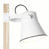 Lampe de table Brilliant Plow Bois clair, Blanc, 1 lumière