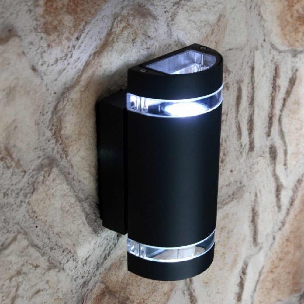 Applique murale d'extérieur LUTEC FOCUS Anthracite, 2 lumières main product photo