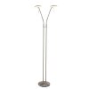 Lampadaire Steinhauer ZENITH LED Acier inoxydable, 2 lumières