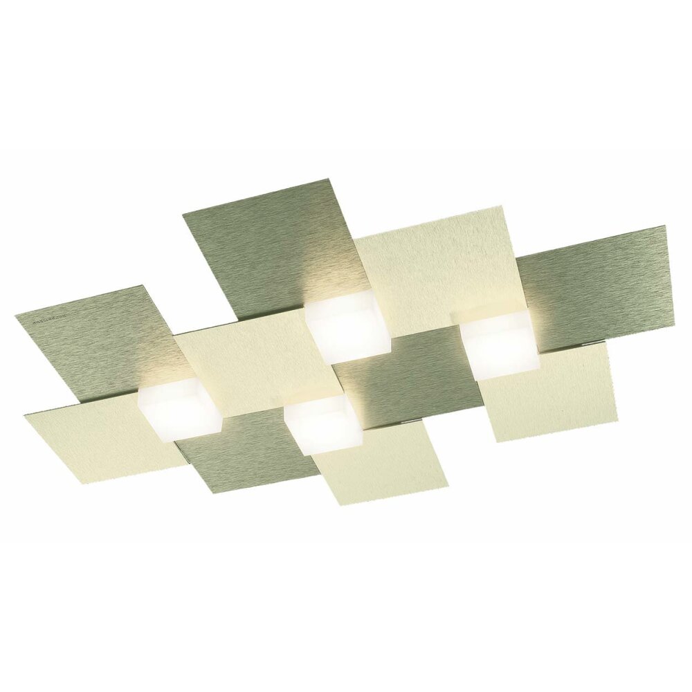 Plafonnier Grossmann Creo LED Champagne, 4 lumières main product photo